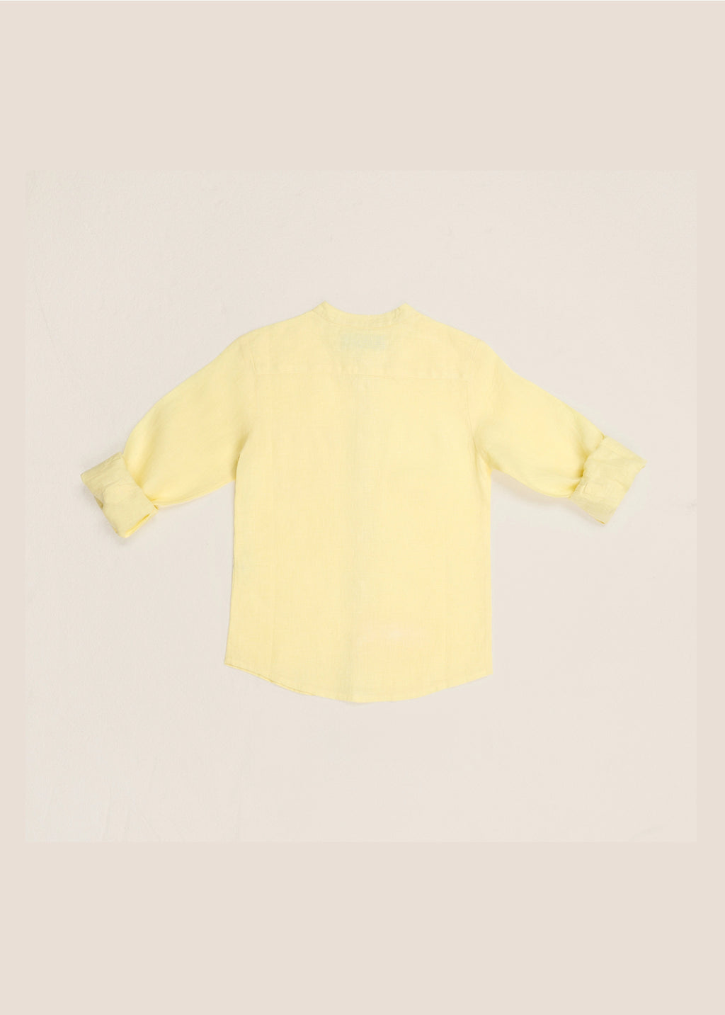 HUCA SUCA YELLOW LINEN FULL SLEEVE SHIRT