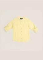 HUCA SUCA YELLOW LINEN FULL SLEEVE SHIRT